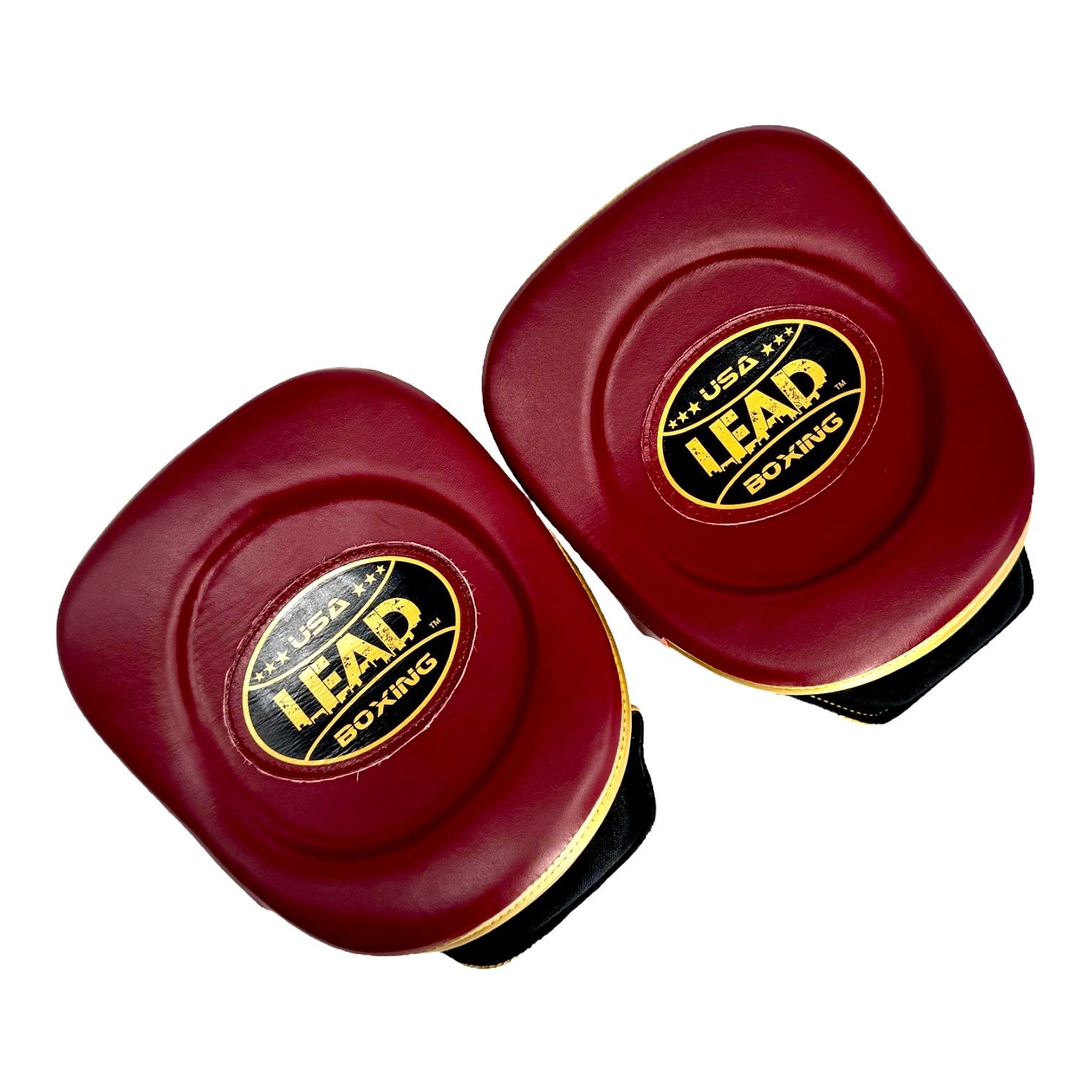 LEAD Focus Mitts Classic (Maroon/Gold Metallic)