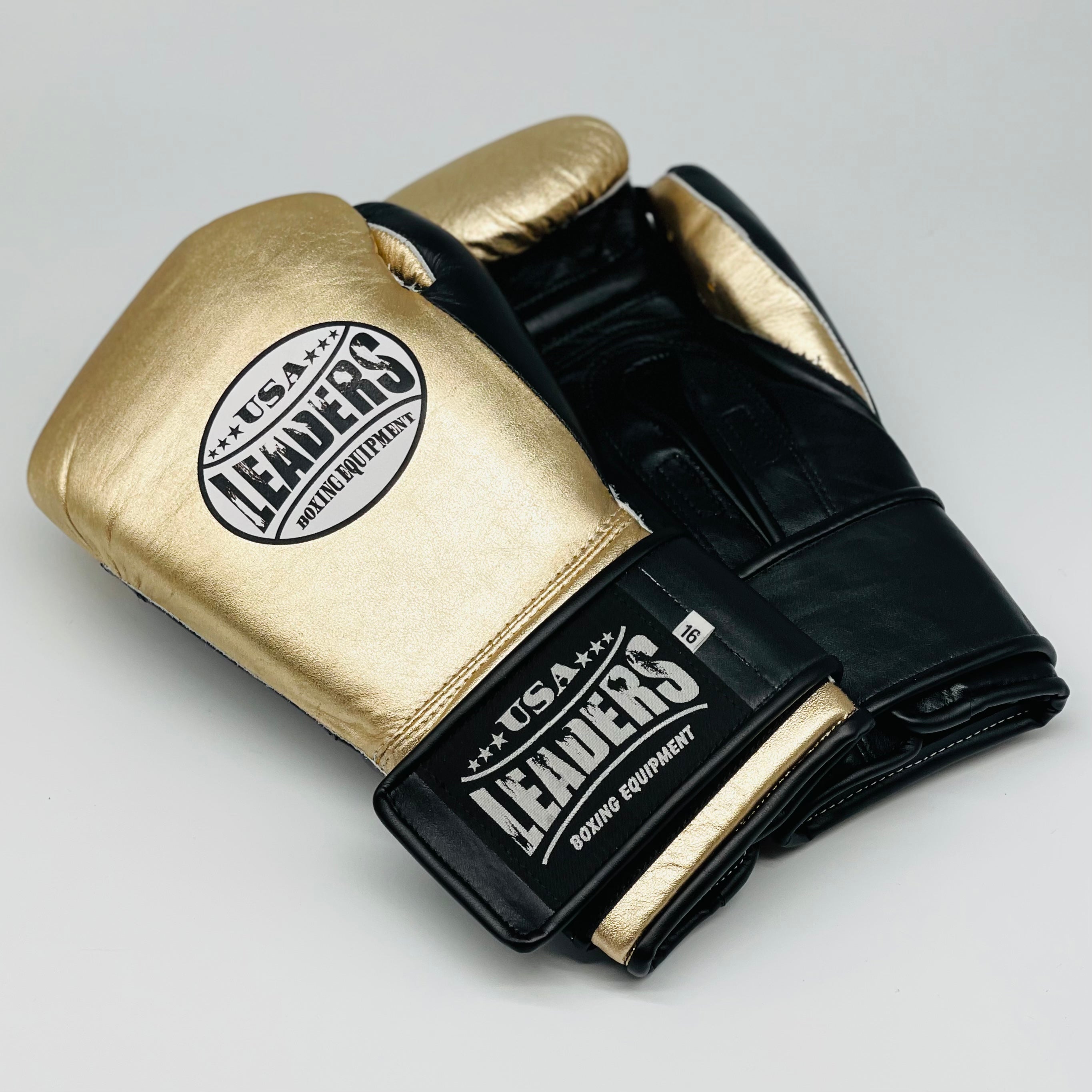 SuperLEAD MEX Boxing Gloves Laced (Metallic Green-Gold) – Leaders Boxing USA